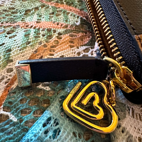 Calvin Klein Wallet with Black & Brown Leather. Two Tone Leather Color Blocking - Picture 7 of 16